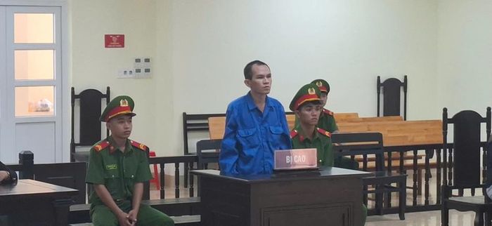 Bị cáo Nguyễn Văn Ty tại phiên tòa sơ thẩm. Ảnh: CAĐL