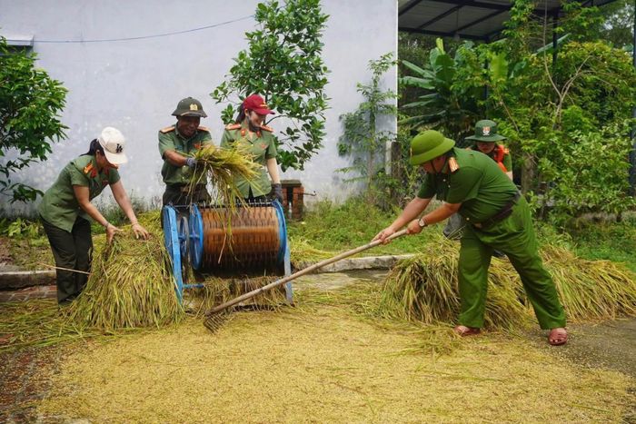 Việc làm thiết thực lan tỏa hình ảnh đẹp của người chiến sĩ Công an nhân dân.