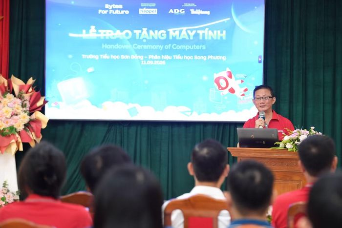 Ông Joseph Low - Trưởng đại diện Keppel tại Việt Nam kiêm Chủ tịch Bộ phận Bất động sản của Keppel tại Việt Nam phát biểu tại chương trình.