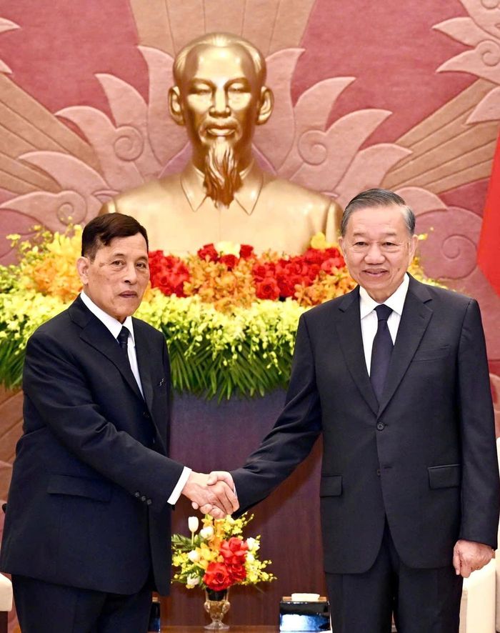  Tổng Bí thư, Chủ tịch nước Tô Lâm và Nhà vua Thái Lan sáng 15-9. Ảnh: VIẾT CHUNG 