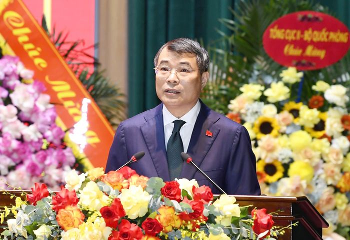  Thủ tướng Lê Minh Hưng phát biểu tại lễ khai giảng Học viện Quốc phòng. Ảnh: VIẾT CHUNG 