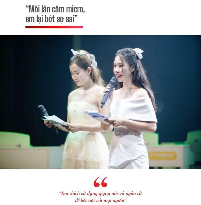 - Em từng chia sẻ video luyện khẩu hình mỗi tối. Một buổi tự luyện thường gồm những bài tập gì và em duy trì thói quen này ra sao?