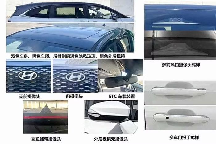Thay đổi đáng kể nhất trên Hyundai Custin nằm ở phần đầu theo phong cách tương tự Palisade thế hệ mới. Lưới tản nhiệt thiết kế dạng thác nước.