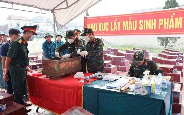Khu vực lấy mẫu sinh phẩm tại xã Bản Nguyên.