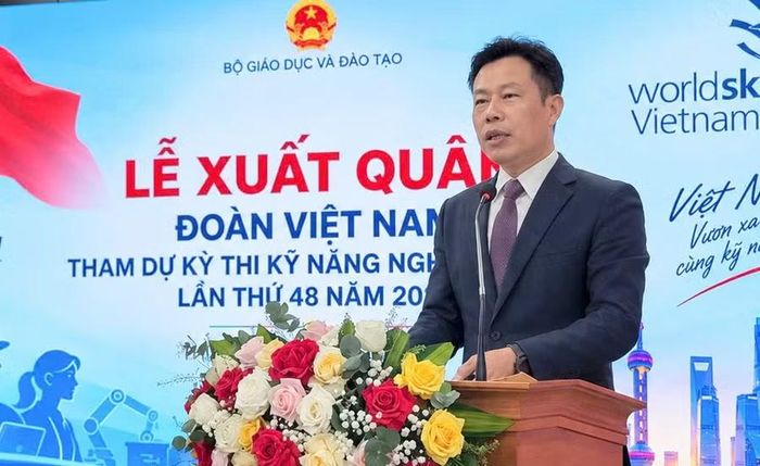 Thứ trưởng Lê Quân phát biểu tại buổi lễ.