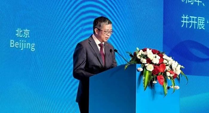 Đại sứ Việt Nam tại Trung Quốc Phạm Thanh Bình phát biểu trên cương vị Chủ tịch luân phiên Ủy ban ASEAN tại Bắc Kinh. (Nguồn: Đại sứ quán Việt Nam tại Trung Quốc)