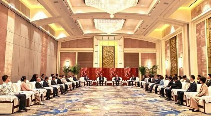 Toàn cảnh buổi hội kiến. (Nguồn: Đại sứ quán Việt Nam tại Trung Quốc)