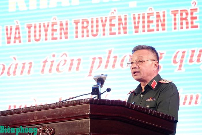 Thượng tướng Lê Quang Minh phát biểu chỉ đạo khai mạc hội thi. Ảnh: TK