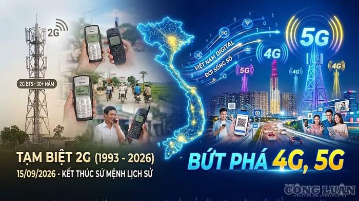 Sau hơn 30 năm hiện diện, mạng 2G tại Việt Nam sẽ chính thức dừng phát sóng trên phạm vi toàn quốc từ ngày 15/9/2026 - Ảnh: Phùng Thọ.