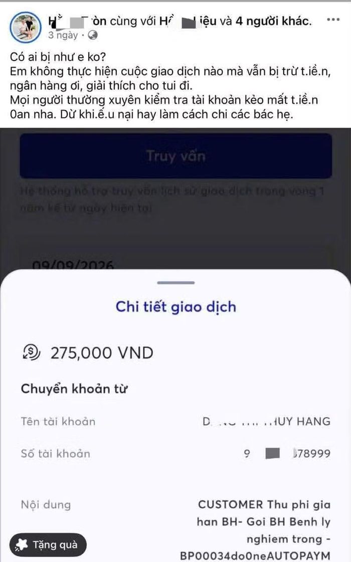 Thông tin khách hàng đăng lên mạng xã hội (Ảnh FB)