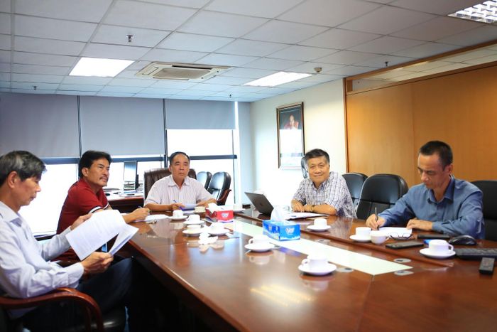 Các đại biểu tham dự hội nghị tại điểm cầu Hà Nội.
