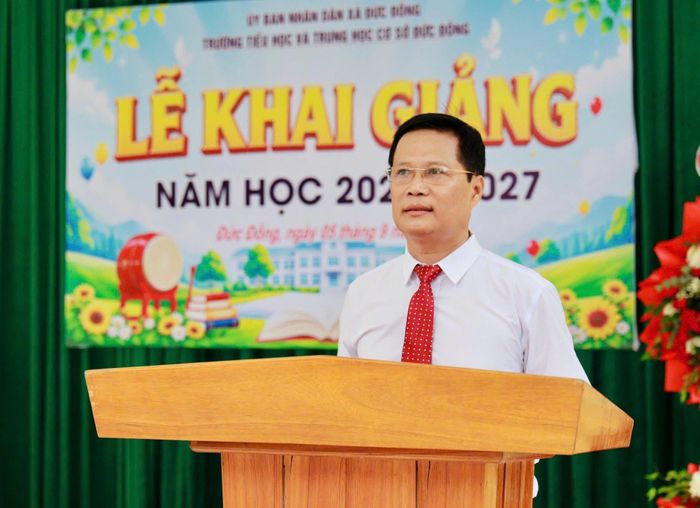 Ông Nguyễn Văn Lợi, Hiệu trưởng Trường THCS Đại Đồng. Ảnh: xã Đức Đồng
