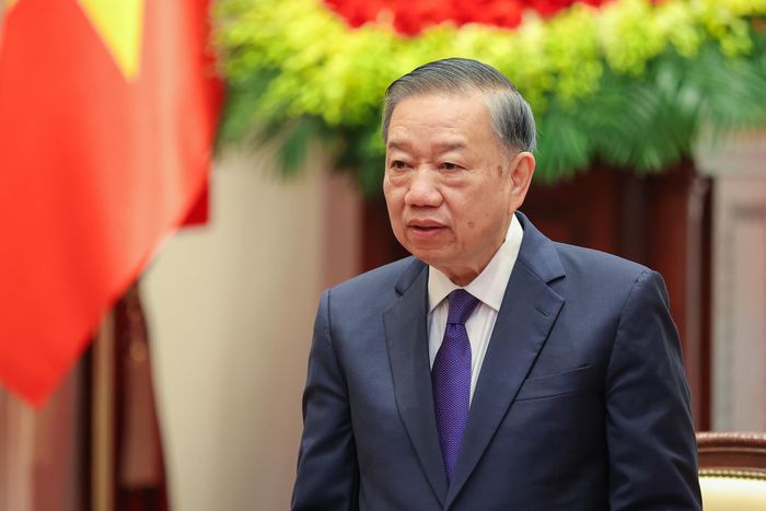 Tổng Bí thư, Chủ tịch nước Tô Lâm phát biểu. Ảnh: Liên hiệp các tổ chức hữu nghị Việt Nam