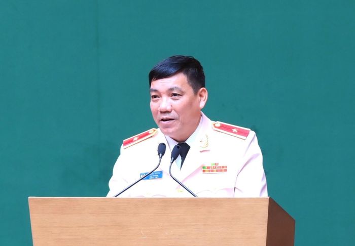Thiếu tướng Lê Khắc Thuyết, Cục trưởng Cục Công nghệ thông tin và Cơ yếu. Ảnh: BCA