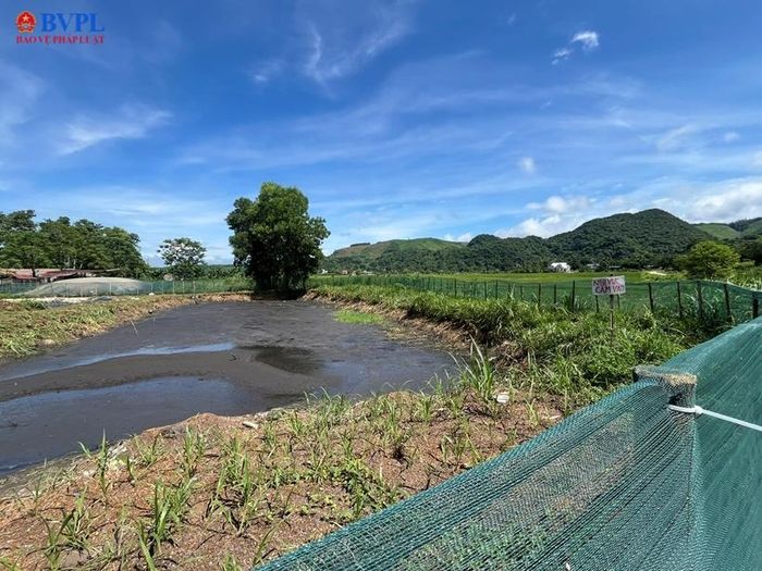  Hố chứa chất thải không bịt bạt nguy cơ tràn ra môi trường mỗi khi ngập lụt.