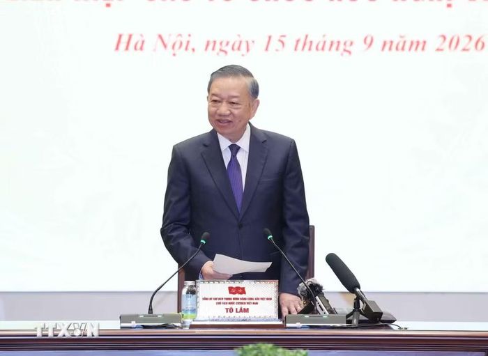 Tổng Bí thư, Chủ tịch nước Tô Lâm phát biểu. (Ảnh: Thống Nhất/TTXVN)