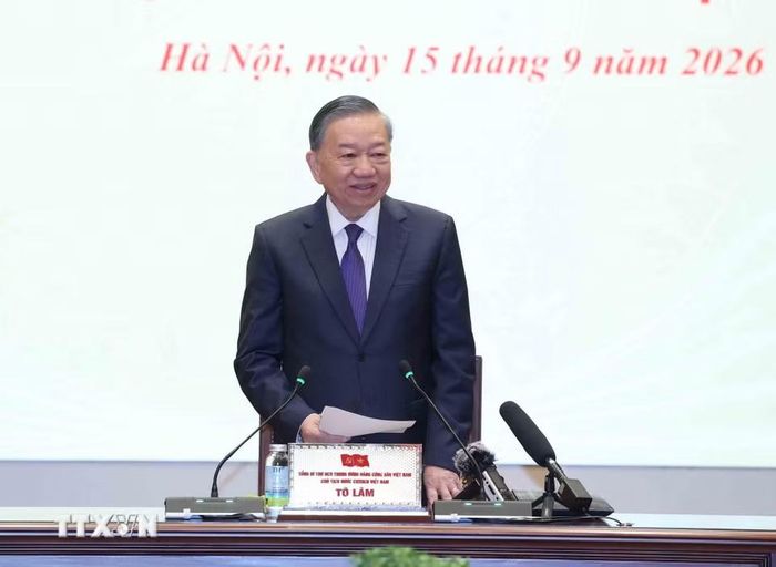 Tổng Bí thư, Chủ tịch nước Tô Lâm phát biểu. (Ảnh: Thống Nhất/TTXVN)