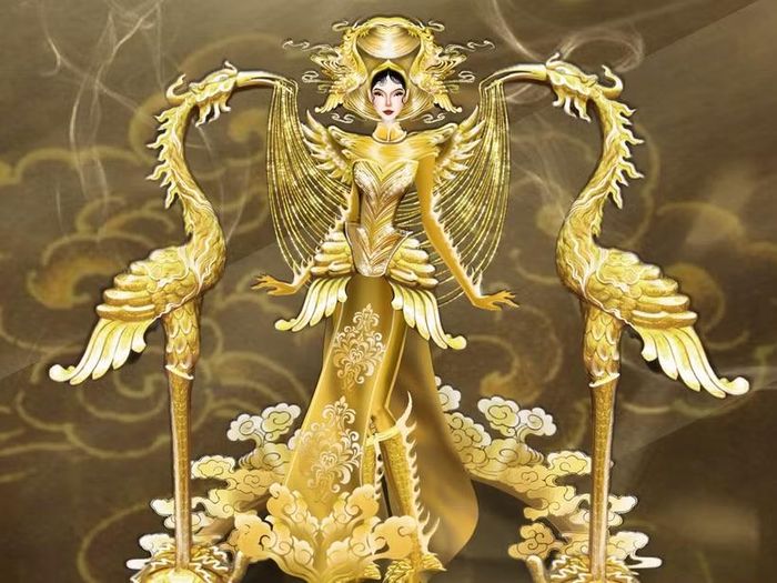 Thiết kế trang phục Văn hóa Dân tộc của Á hậu Lê Thu Trà tại Miss Intercontinental 2026 vừa được công bố. (Nguồn: BTC)