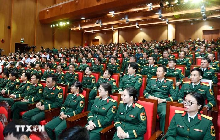 Các học viên tham dự Lễ Khai giảng các khóa năm học 2026-2027 của Học viện Quốc phòng. (Ảnh: Dương Giang/TTXVN)