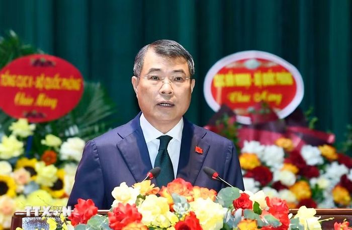 Thủ tướng Lê Minh Hưng phát biểu tại Lễ Khai giảng các khóa năm học 2026-2027 của Học viện Quốc phòng. (Ảnh: Dương Giang/TTXVN)