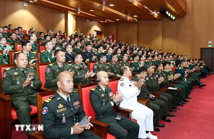 Các học viên tham dự Lễ Khai giảng các khóa năm học 2026-2027 của Học viện Quốc phòng. (Ảnh: Dương Giang/TTXVN) ​
