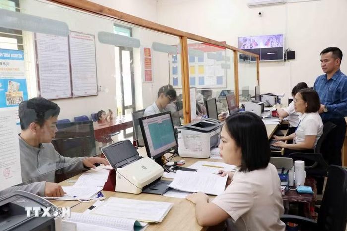 Tỉnh Thái Nguyên đẩy mạnh xây dựng nền hành chính phục vụ, minh bạch, hiệu quả, lấy người dân và doanh nghiệp làm trung tâm. (Ảnh: Trần Trang/TTXVN)