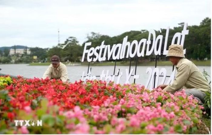 Festival Hoa Đà Lạt năm 2024. (Ảnh: Nguyễn Dũng/TTXVN)