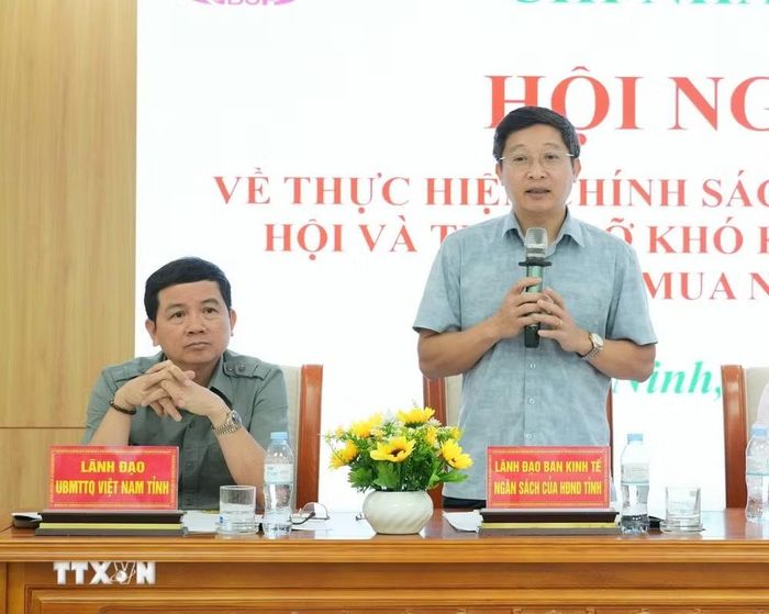 Đại diện Hội đồng Nhân dân tỉnh Bắc Ninh phát biểu tại Hội nghị. (Ảnh: Đồng Thúy/TTXVN)
