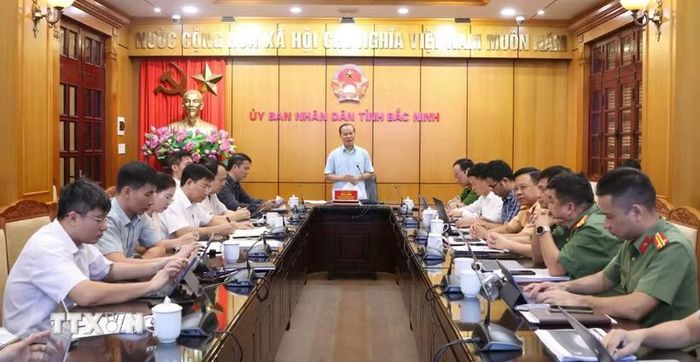 Quang cảnh buổi làm việc. (Ảnh: Đồng Thúy/TTXVN)