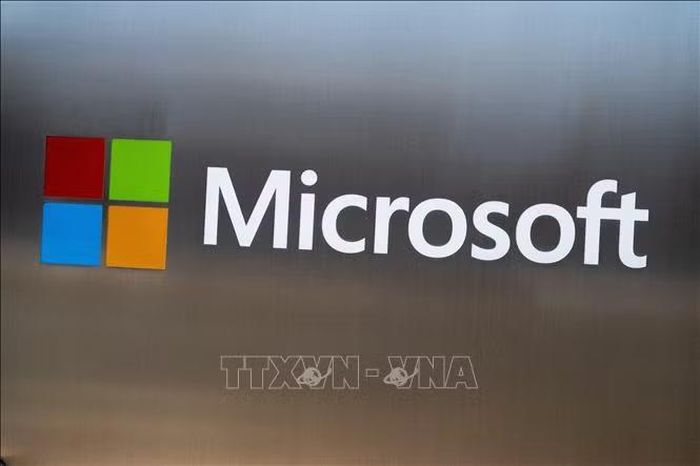 Biểu tượng Microsoft. Ảnh: AFP/TTXVN