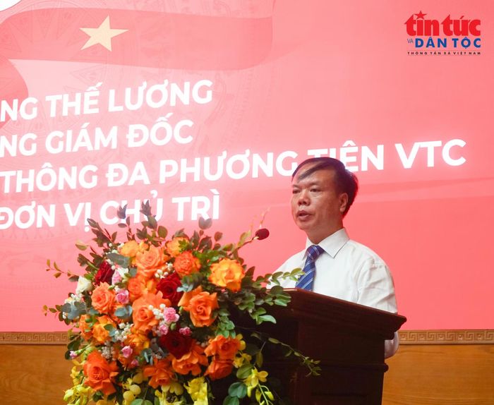 Ông Dương Thế Lương, Phó Tổng Giám đốc Tổng công ty VTC, đại diện đơn vị thực hiện chương trình “Bản sắc”.