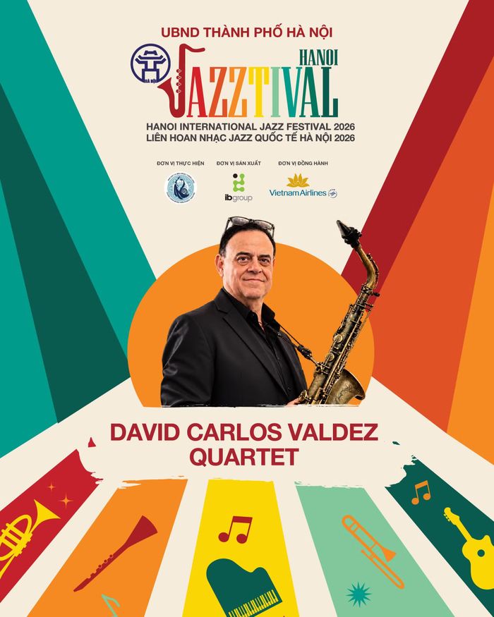 Nghệ sĩ David - thủ lĩnh tứ tấu David Carlos Valdez Quartet (Mỹ) sẽ có mặt tại Hanoi Jazztival 2026.