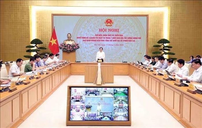 Hội nghị phổ biến, quán triệt và triển khai Quyết định số 1425/QĐ-TTg ngày 29/7/2026 của Thủ tướng Chính phủ ban hành Khung kiến trúc tổng thể quốc gia số (phiên bản 1.0). Ảnh: Phạm Kiên/TTXVN