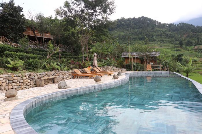 Một số diện tích của homestay Na Thẩm, xã Hạnh Phúc gặp khó khăn do chưa chuyển đổi sang đất kinh doanh dịch vụ. Ảnh: Tuấn Anh/TTXVN