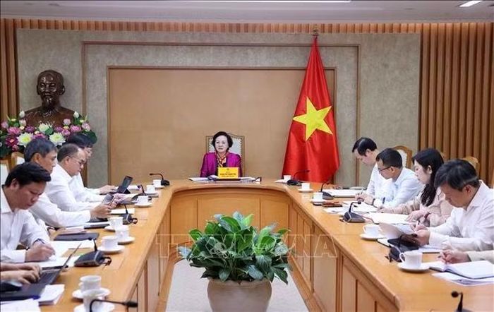 Phó Thủ tướng Phạm Thị Thanh Trà chủ trì buổi làm việc. Ảnh: Văn Điệp/TTXVN