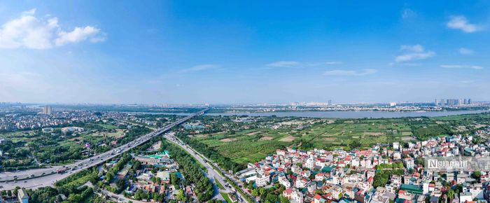 Phân đoạn 3 từ cầu Thanh Trì đến cầu Mễ Sở. Trong ảnh là khu vực cùa Thanh Trì.