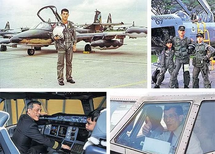 Quốc vương Thái Lan nổi tiếng với niềm đam mê bay lượn. Ảnh: Bangkok Post.