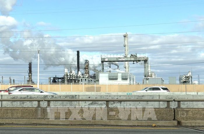 Nhà máy nhiệt điện đồng phát Linden (Linden Cogeneration Plant) tại thành phố Linden, bang New Jersey, Mỹ. Ảnh: Ngọc Quang – PV TTXVN tại Mỹ