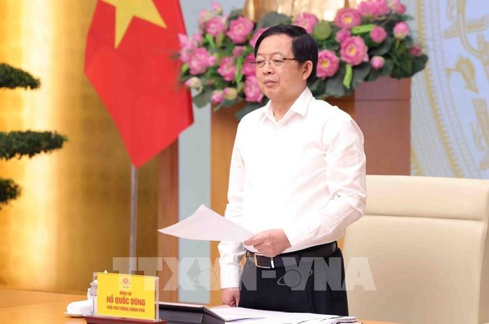 Phó Thủ tướng Chính phủ Hồ Quốc Dũng phát biểu chỉ đạo. Ảnh: Phạm Kiên - TTXVN