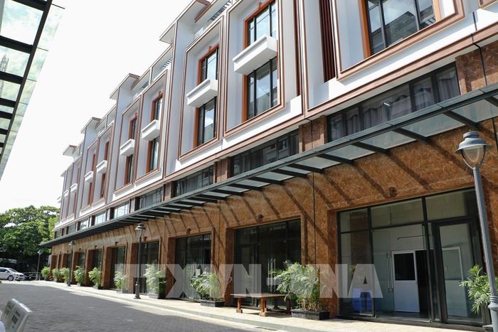 Các dự án nhà ở góp phần hoàn thiện hệ thống đô thị trên địa bàn tỉnh Đồng Tháp. Ảnh: Hồng Thái - TTXVN