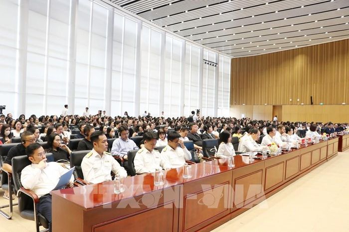 Các đại biểu và doanh nghiệp dự Hội nghị. Ảnh: Mạnh Tú - TTXVN
