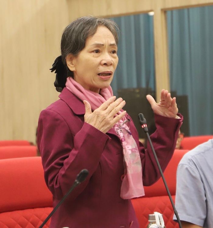 Bà Trương Thị Thúy Hằng chia sẻ tại Hội thảo