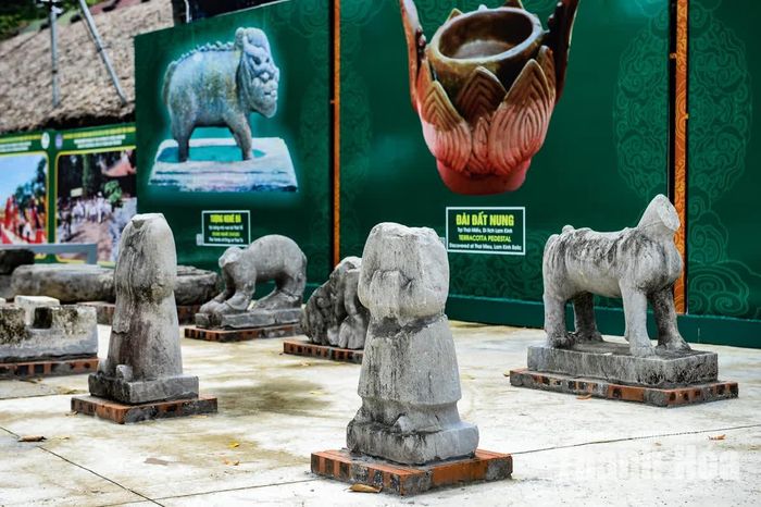 Tượng quan hầu bằng đá được phát hiện tại Di tích Lam Kinh năm 1998. Cùng với tượng con giống, đây là một phần không thể thiếu trong hệ thống tượng tại các lăng, miếu ở Lam Kinh.