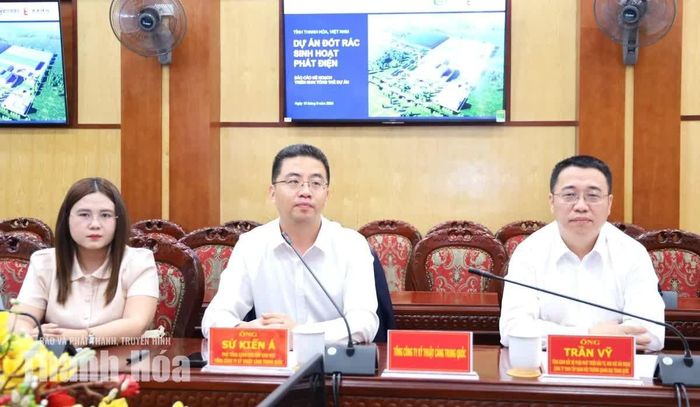 Liên danh nhà đầu tư Công ty TNHH Tập đoàn Môi trường Quang Đại (Trung Quốc) và Tổng Công ty Kỹ thuật Cảng Trung Quốc thông tin về tiến độ triển khai dự án.