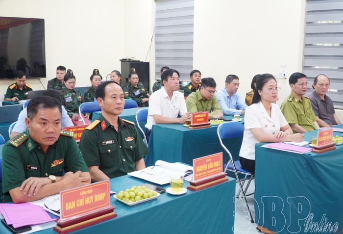 Đại biểu tham dự diễn tập chiến đấu phòng thủ xã Thanh Yên năm 2026.