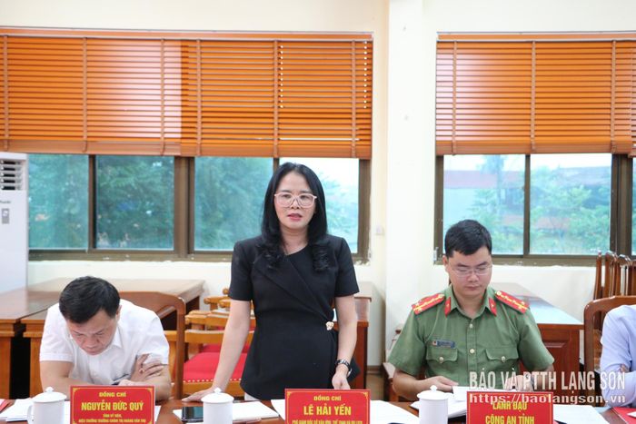 Lãnh đạo Sở Văn hóa, Thể thao và Du lịch phát biểu tại buổi kiểm tra