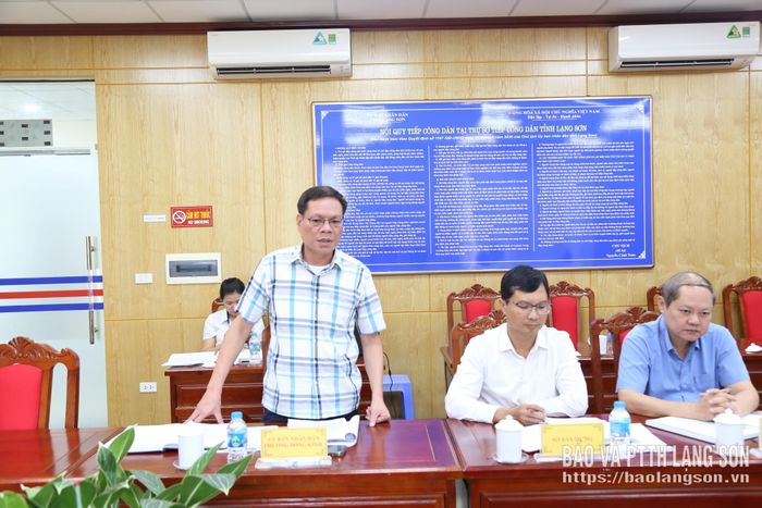 Lãnh đạo UBND phường Đông Kinh giải trình một số nội dung tại buổi tiếp công dân định kỳ tháng 9