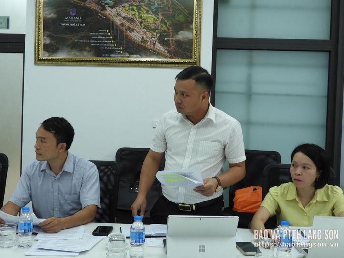 Lãnh đạo UBND phường Tam Thanh phát biểu về công tác giải phóng mặt bằng dự án