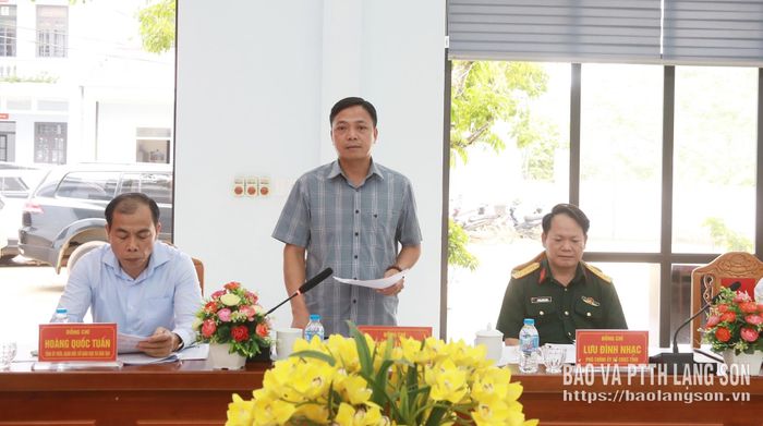 Lãnh đạo Ban Tuyên giáo Tỉnh ủy phát biểu tại buổi kiểm tra