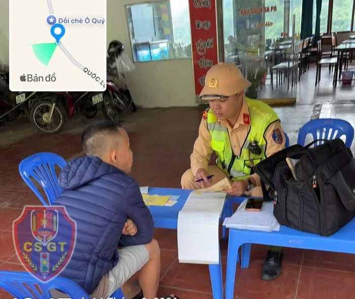 Đội Cảnh sát giao thông đường bộ số 1 đã tiến hành lập biên bản đối với lái xe, tạm giữ giấy phép lái xe.